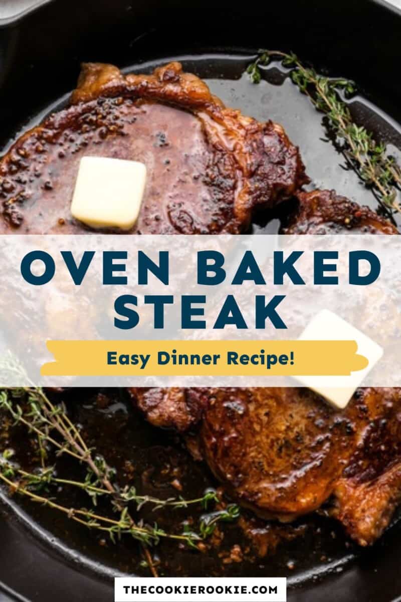 oven baked steak pinterest.