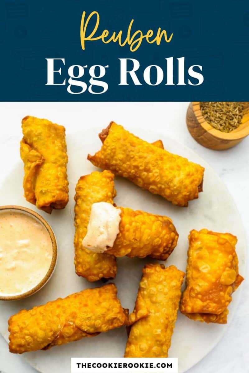 reuben egg rolls pinterest.