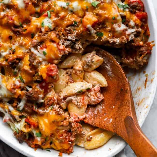 featured hamburger casserole.