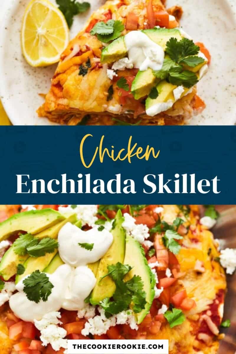 chicken enchilada skillet pinterest