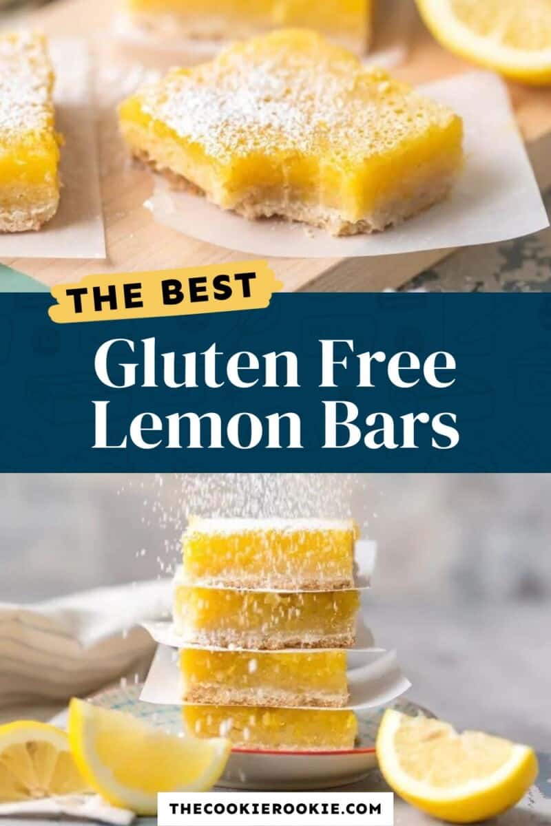 gluten free lemon bars pinterest