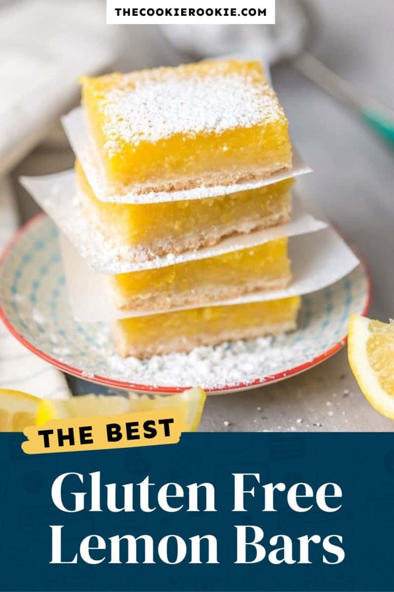 gluten free lemon bars pinterest