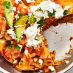 featured chicken enchilada skillet.