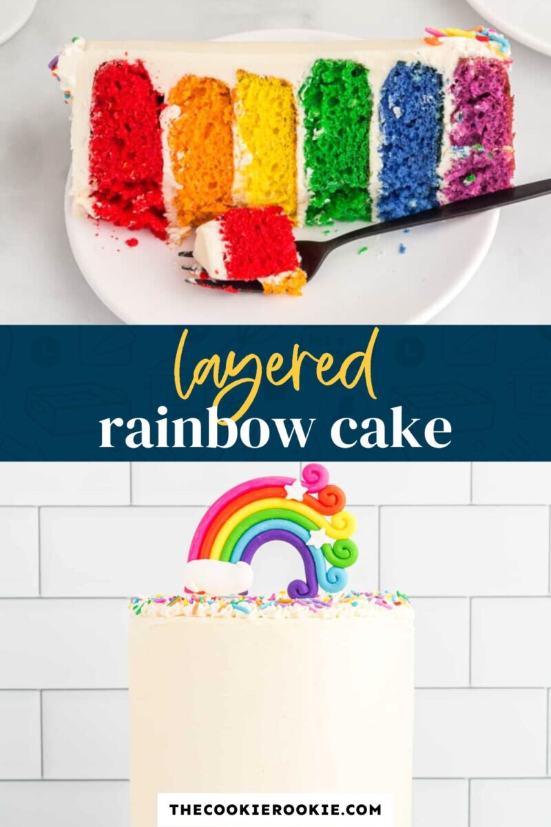 rainbow cake pinterest