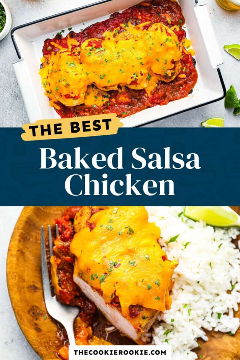 baked salsa chicken pinterest