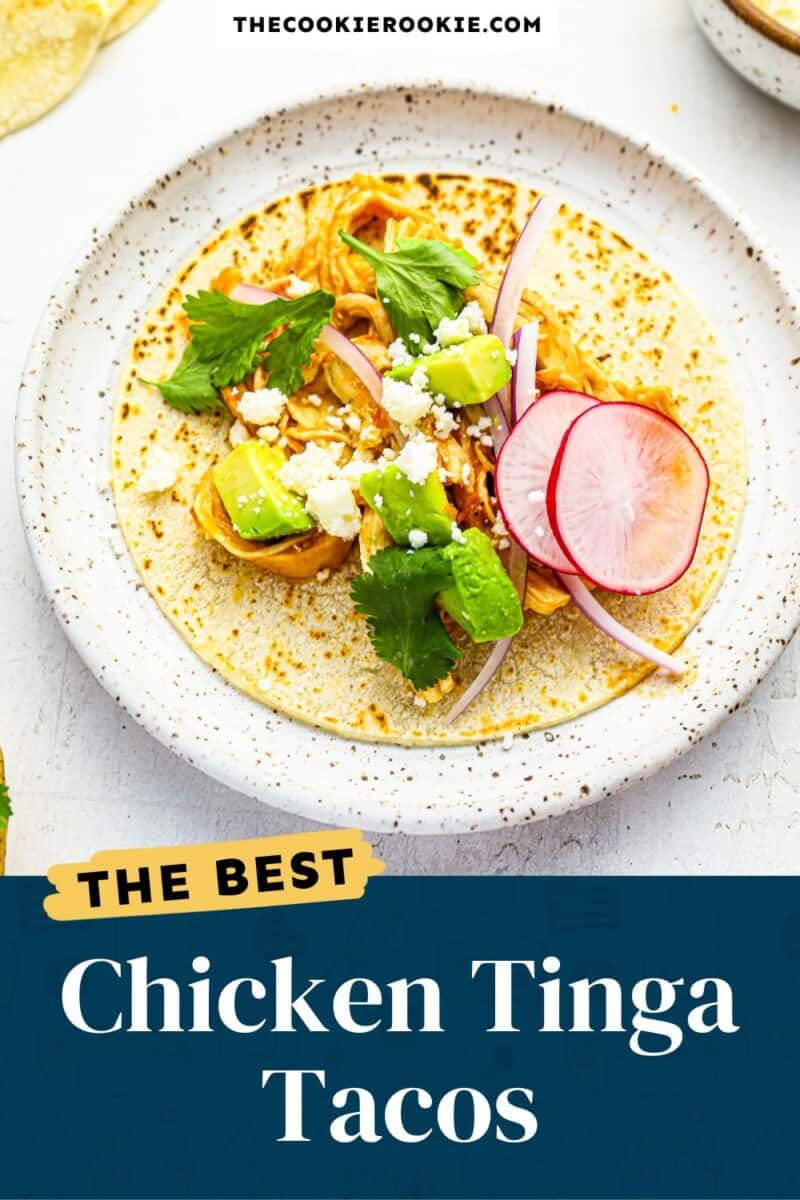 chicken tinga tacos pinterest