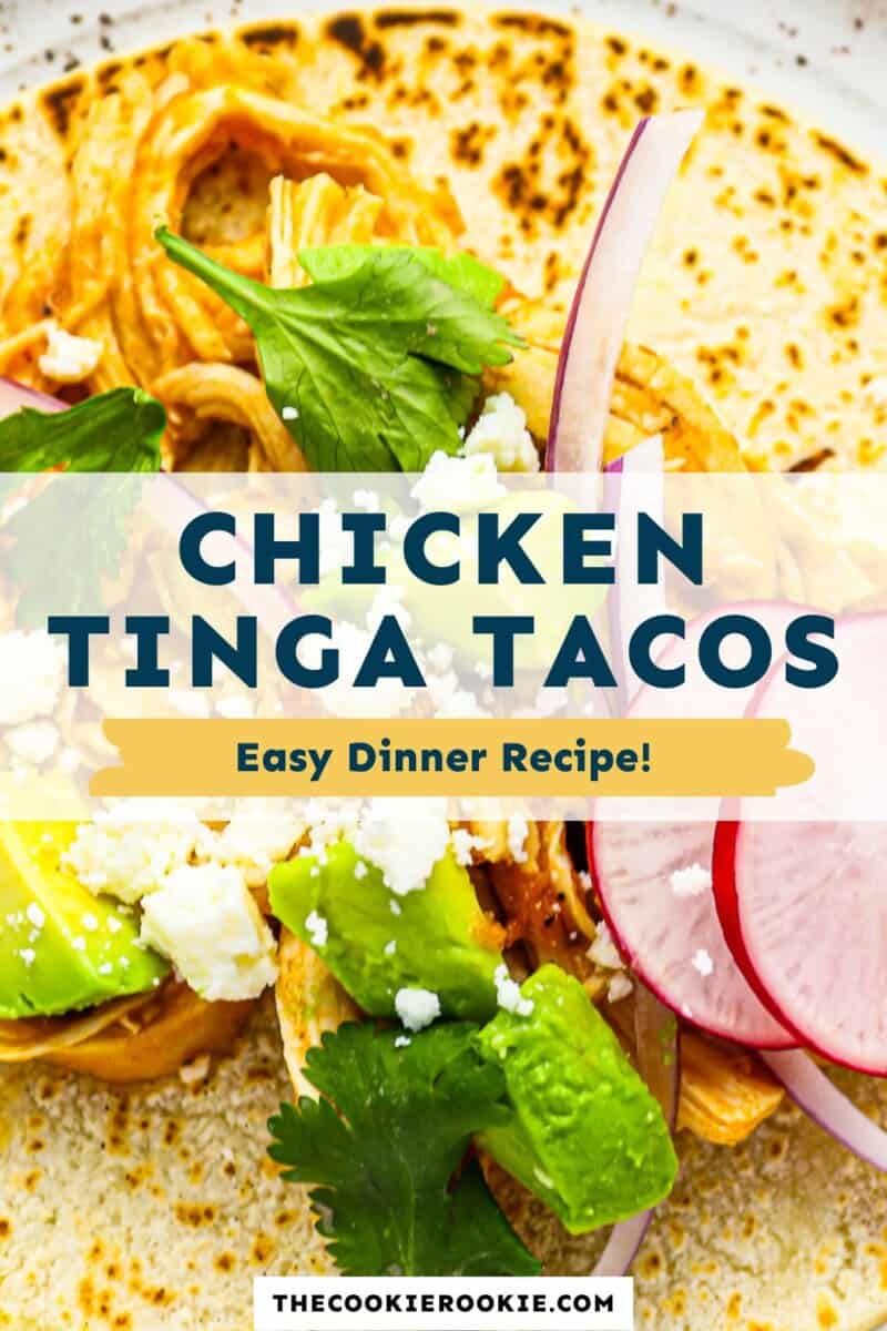 chicken tinga tacos pinterest