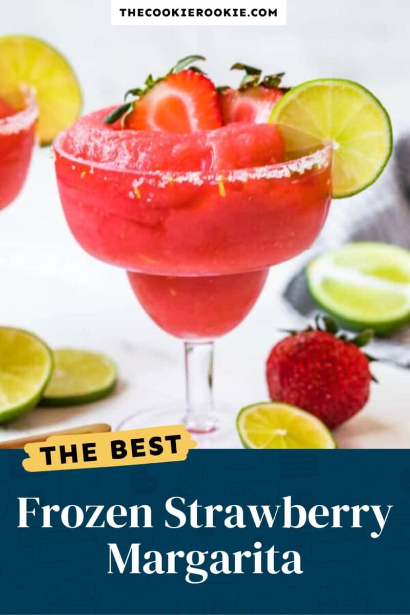 frozen strawberry margaritas pinterest