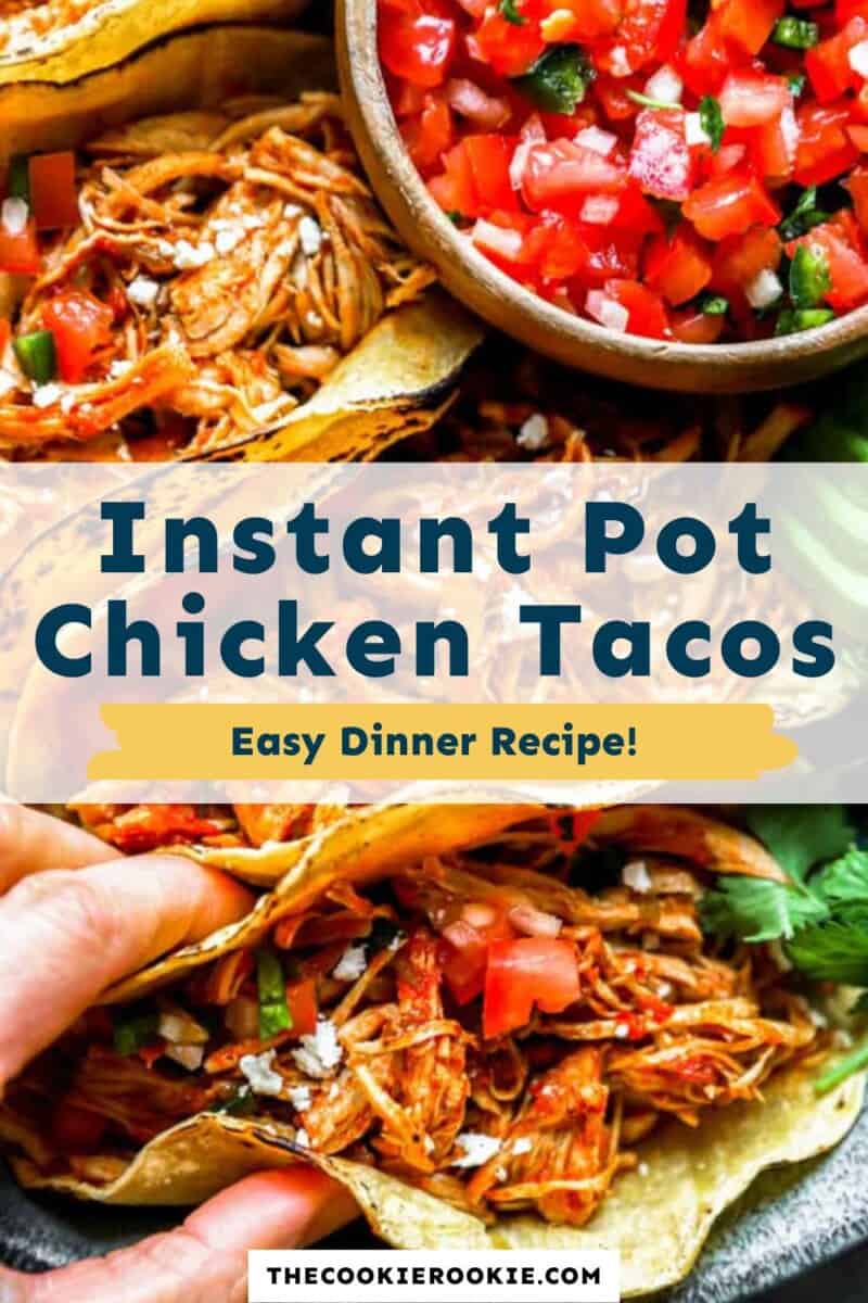 instant pot chicken tacos pinterest