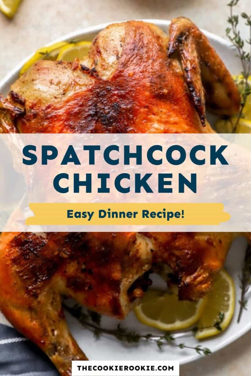 spatchcock chicken pinterest