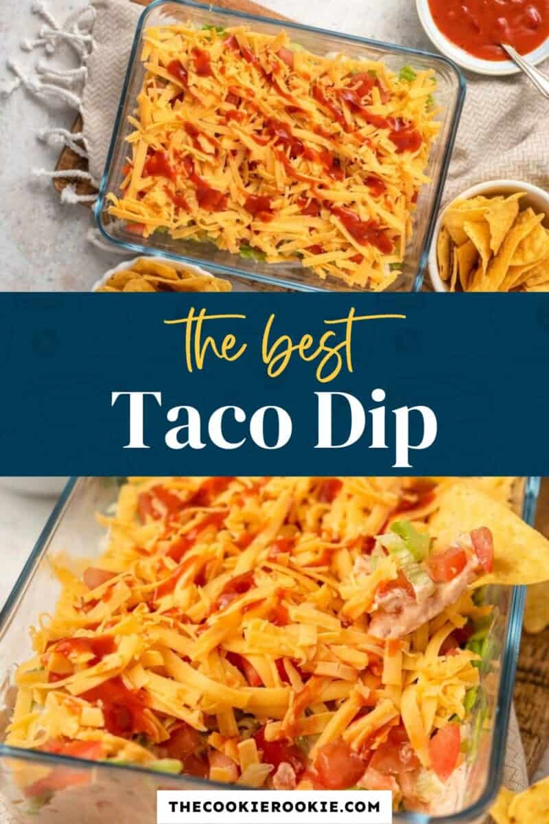 best taco dip pinterest