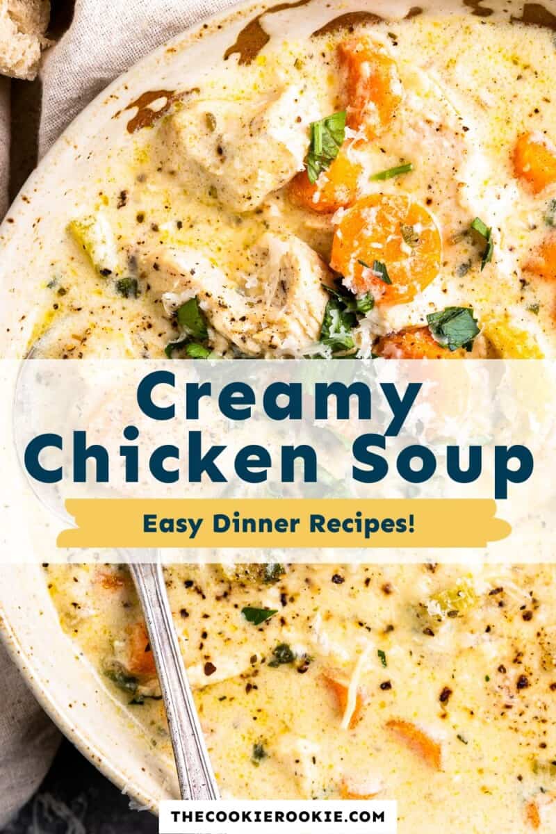 creamy chicken soup pinterest