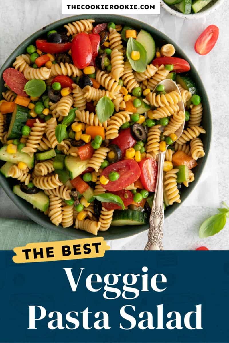 veggie pasta salad pinterest