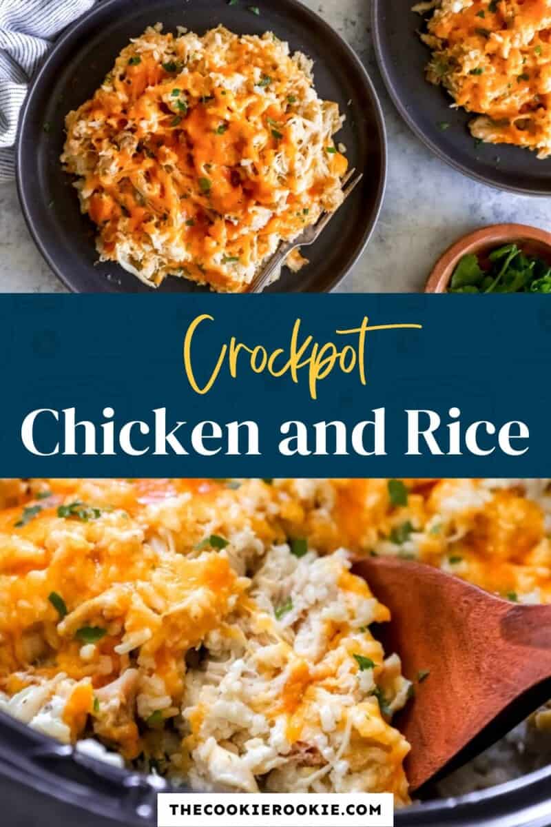 crockpot chicken and rice pinterest