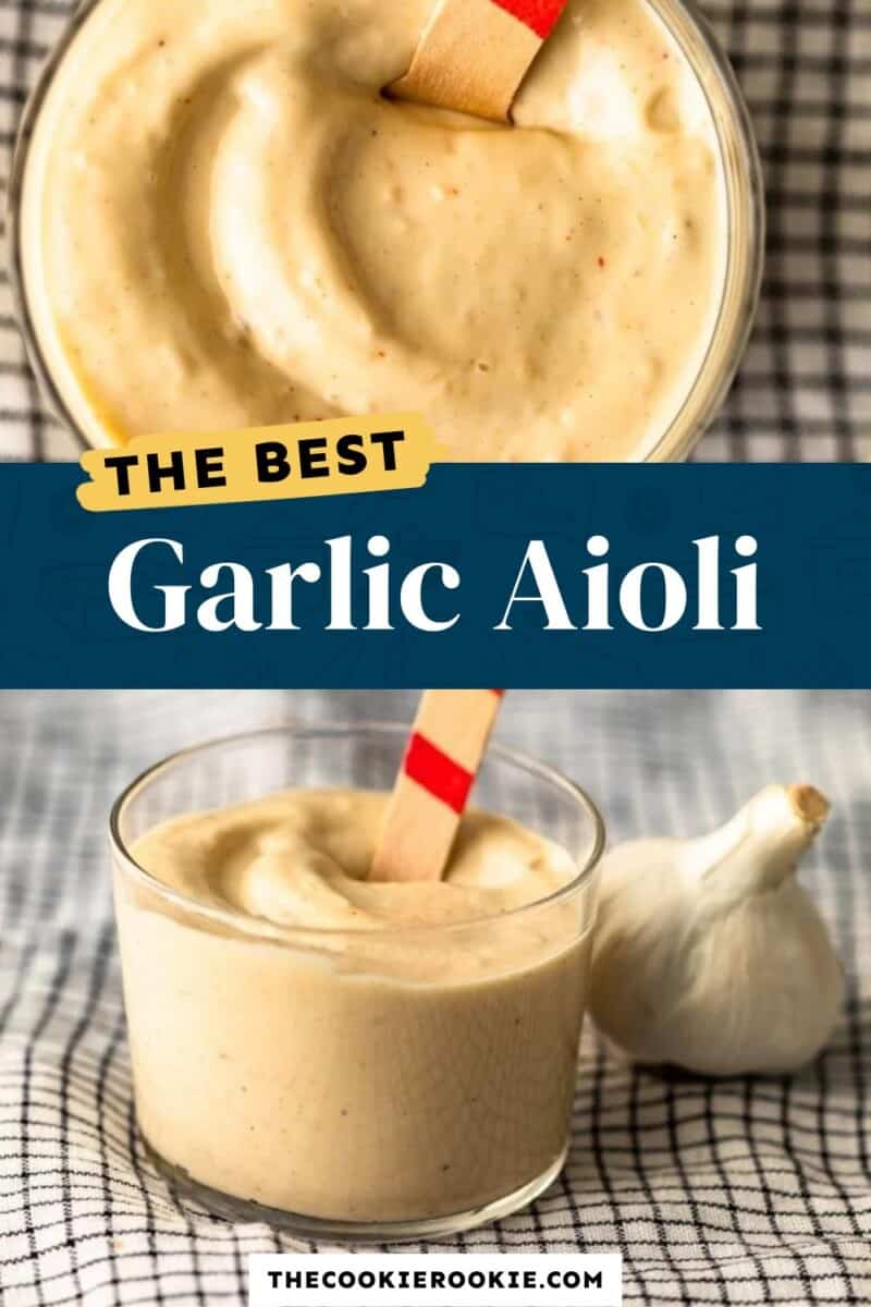 garlic aioli pinterest