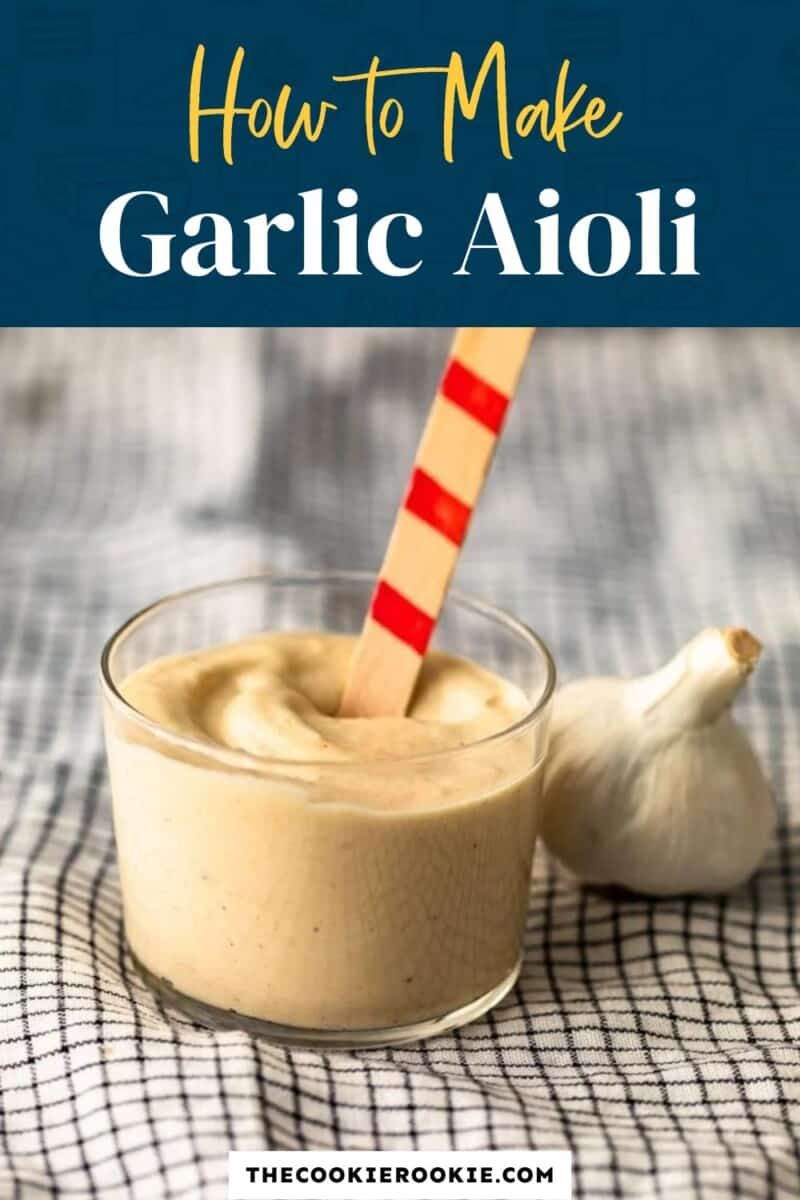 garlic aioli pinterest