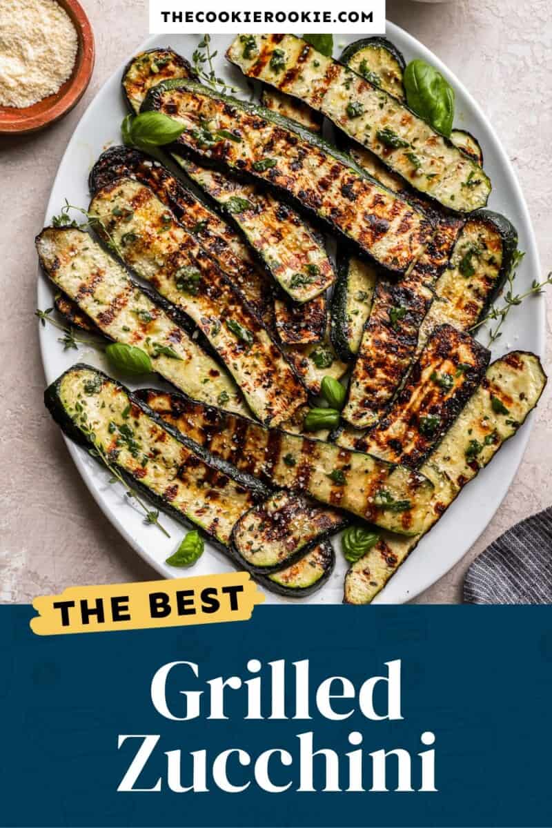 grilled zucchini Pinterest