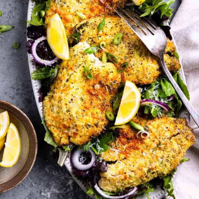 featured parmesan crusted tilapia.