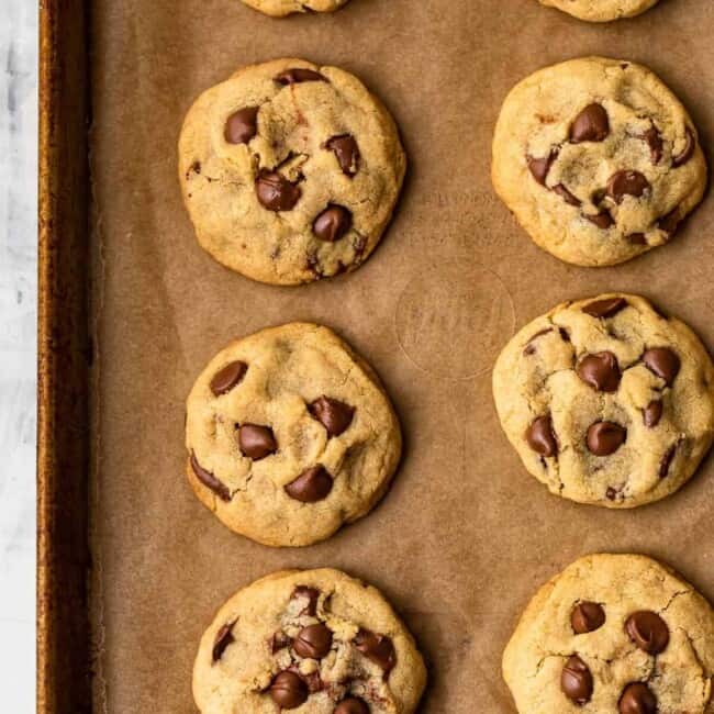 This Gluten Free Chocolate Chip Cookies recipe is super soft, moist, chewy, and delicious! Yes, you can make soft and chewy chocolate chip cookies without gluten, and boy are they good. Plus we added a special ingredient (it's cornstarch) to make them extra chewy.