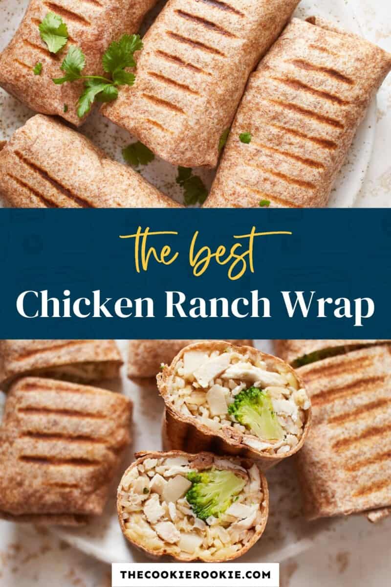 The best chicken ranch wrap.