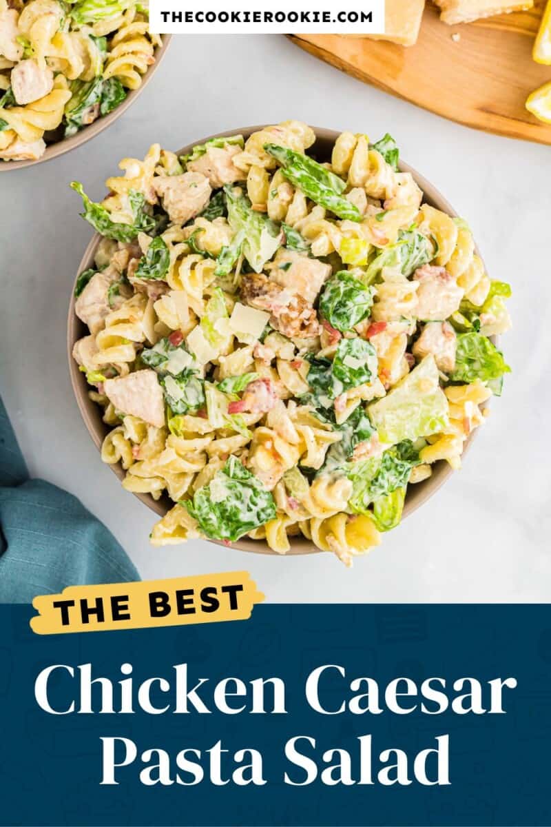 The best chicken caesar pasta salad.