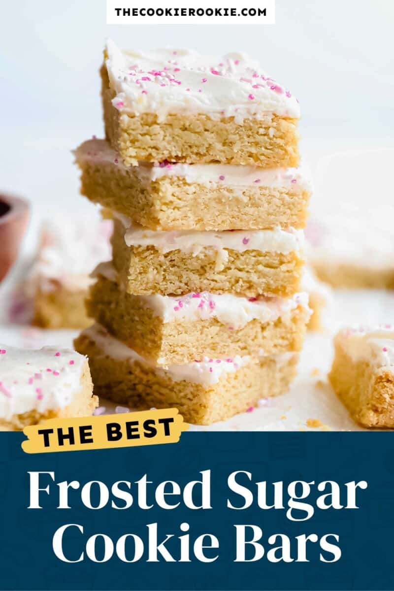 The best frosted sugar cookie bars.