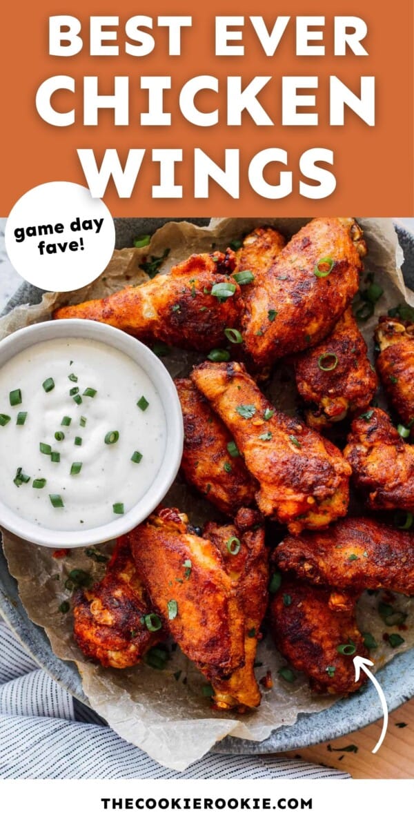 baked chicken wings pin