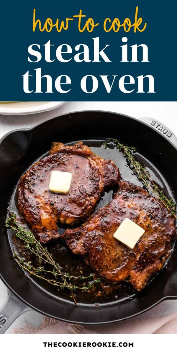 how to cook steak in the oven pin