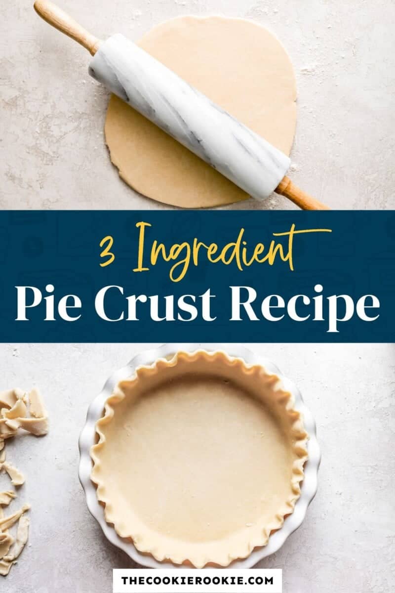 3 ingredient pie crust recipe.