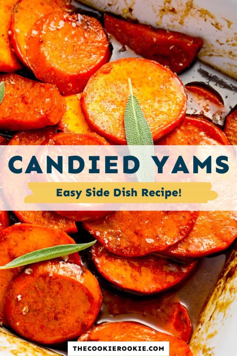 Candied yams easy side dish recipe.