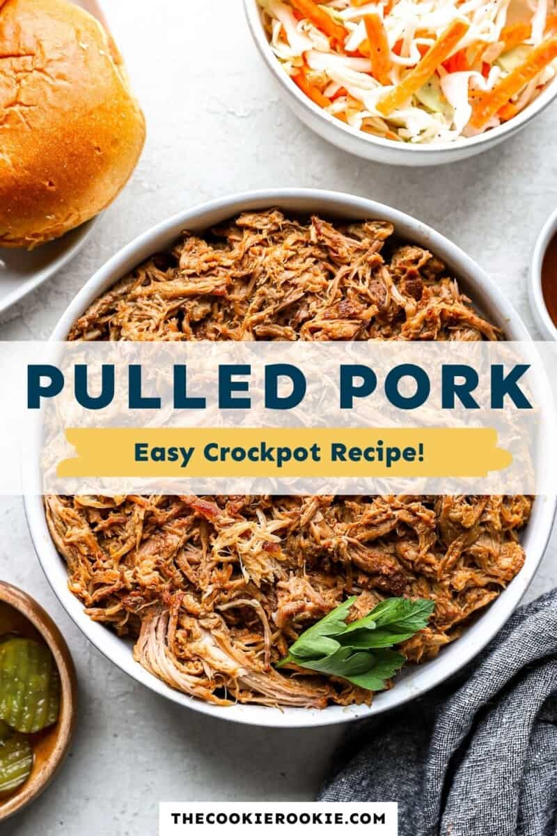 Pulled pork easy crockpot recipe.