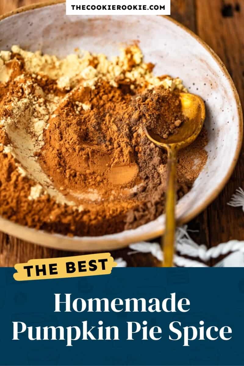 The best homemade pumpkin pie spice.