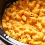 mac and cheese in a slow cooker