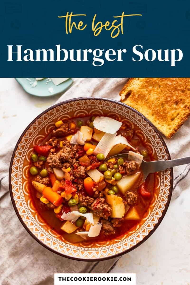 The best hamburger soup.