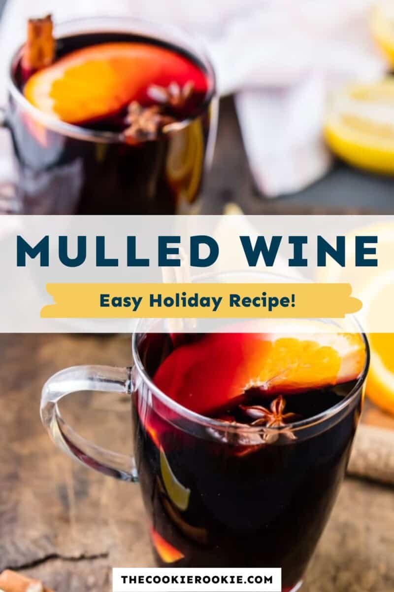 Mulled wine easy holiday recipe.