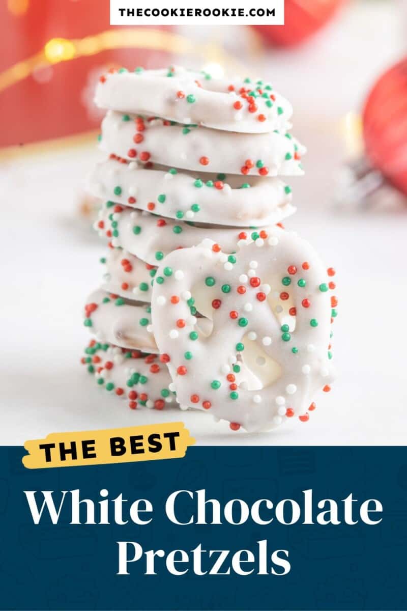 The best white chocolate pretzels.