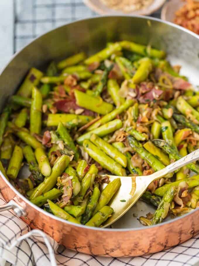 Sauteed Asparagus with Pancetta