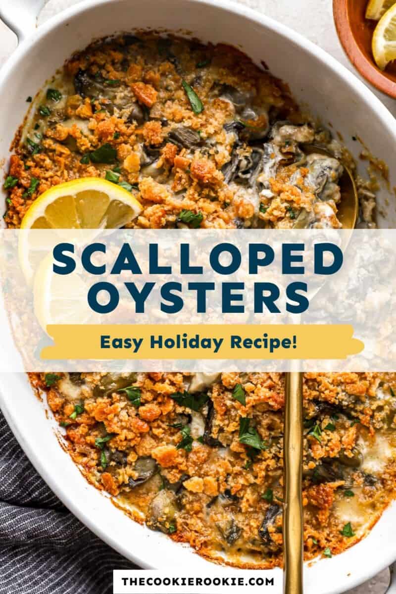 Scalloped oysters easy holiday recipe.