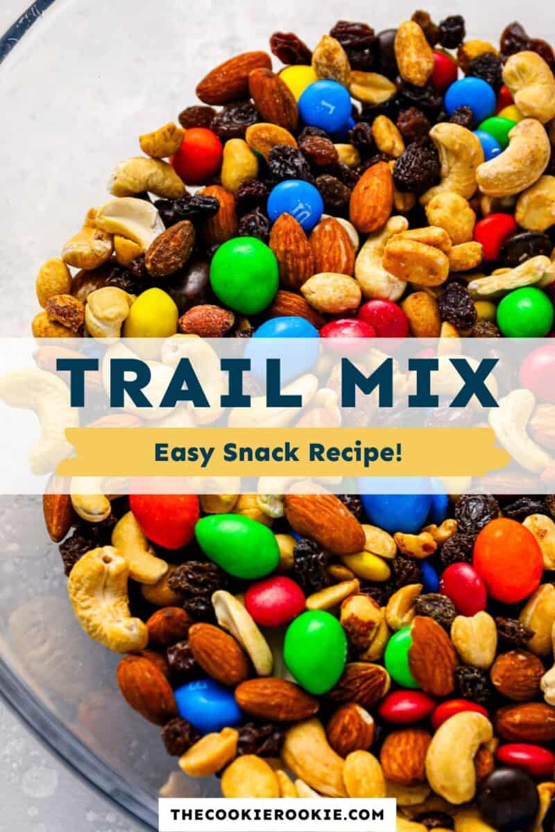 Trail mix easy snack recipe.