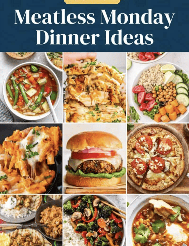 Explore a collection of top 30 meatless dinner ideas perfect for Meatless Monday and beyond.