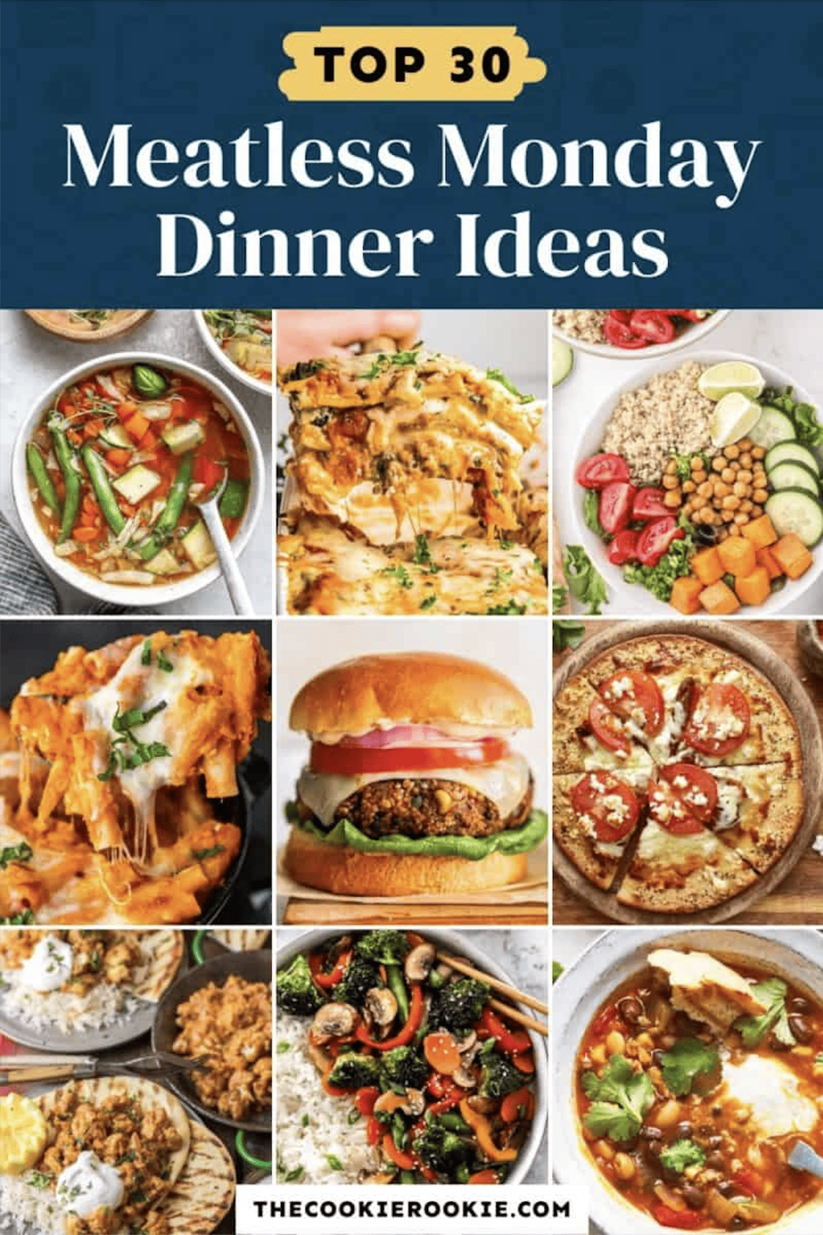 Explore a collection of top 30 meatless dinner ideas perfect for Meatless Monday and beyond.