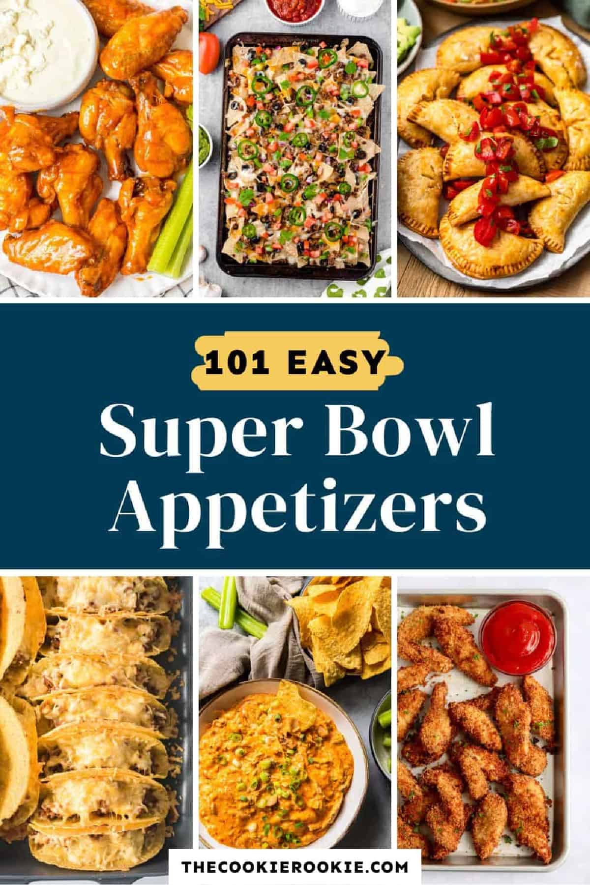 40 super easy appetizers for the Super Bowl.