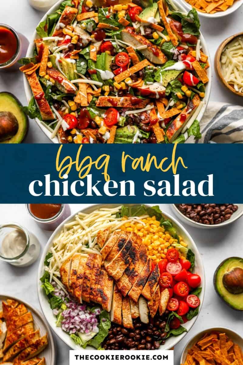 bbq chicken salad pinterest