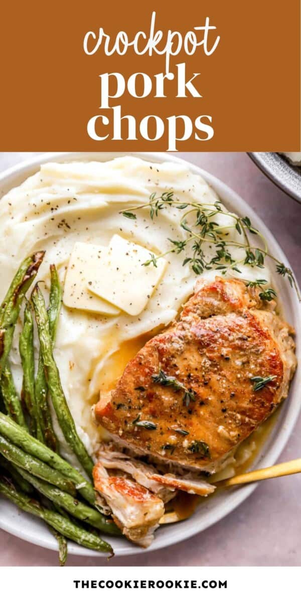 crockpot pork chops pin