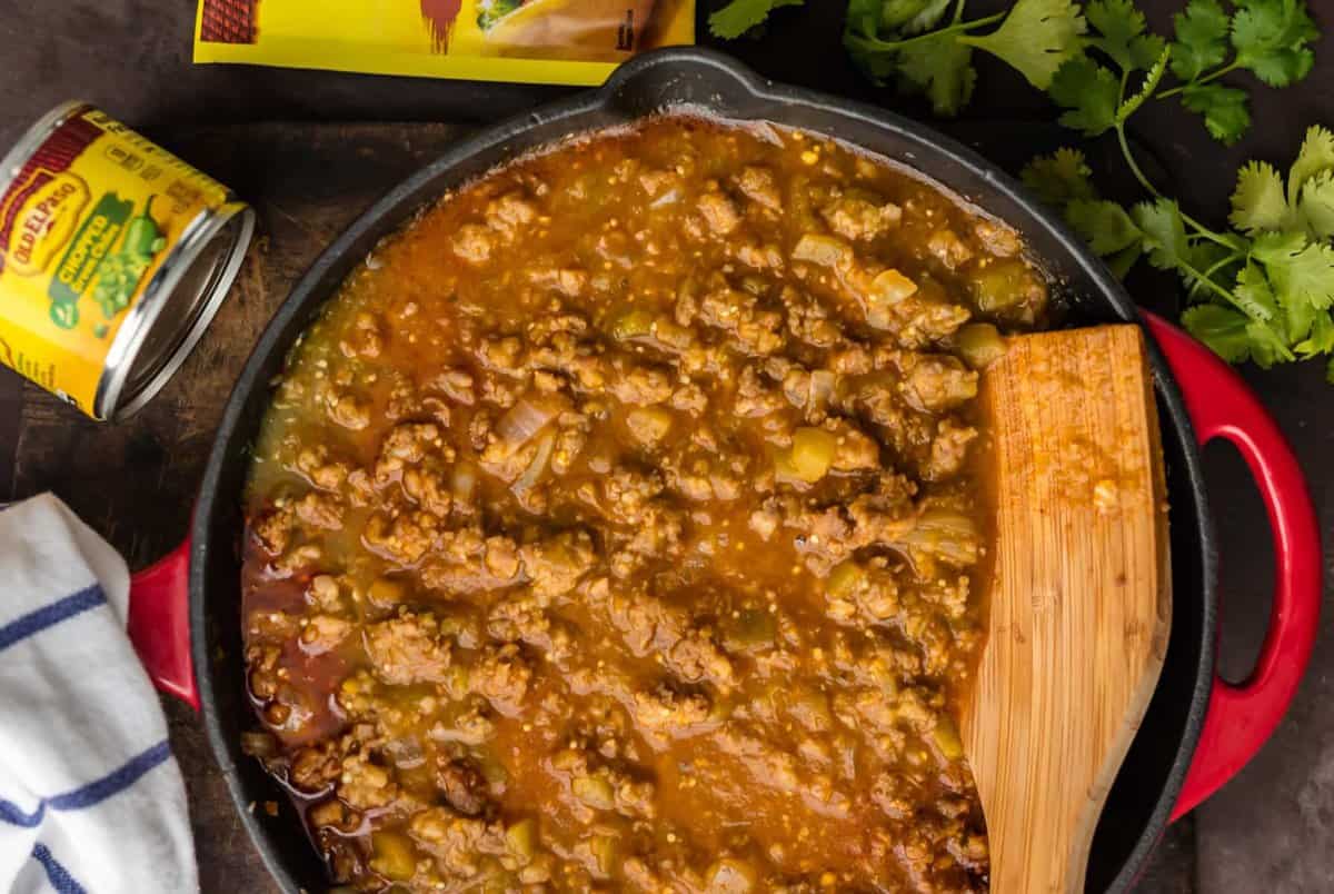 This BAKED MEXICAN MACARONI AND CHEESE can't be beat! No need to fool with a tricky cheese sauce when you have this secret ingredient making things extra creamy and delicious! Spicy sausage, green chiles, macaroni and cheese!