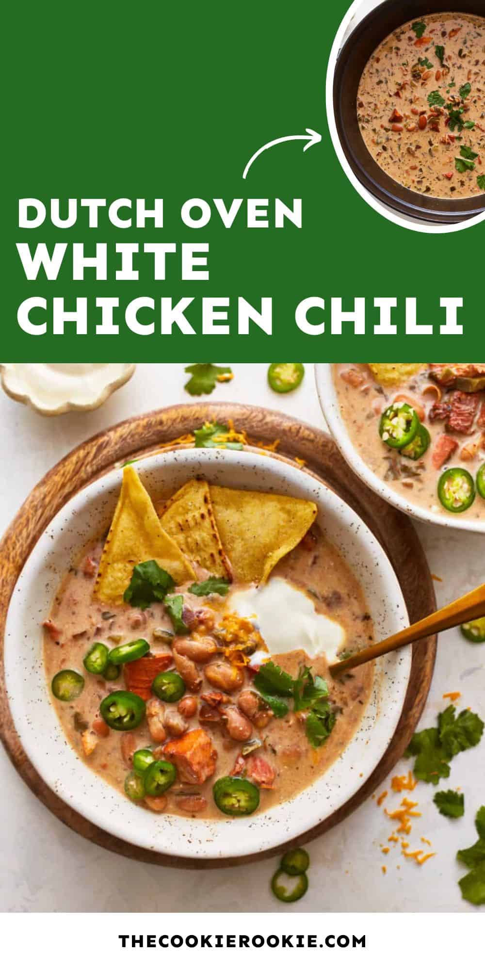 creamy white chicken chili pin